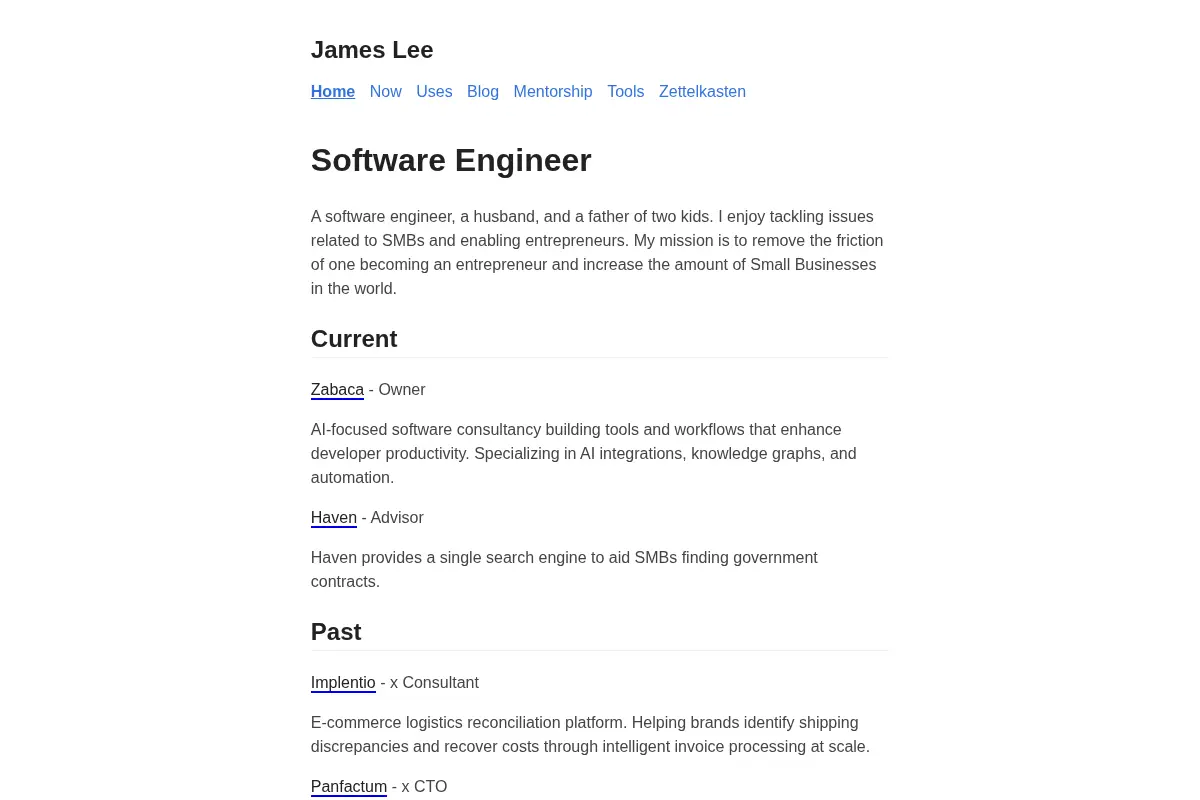 James Lee - Software Engineer