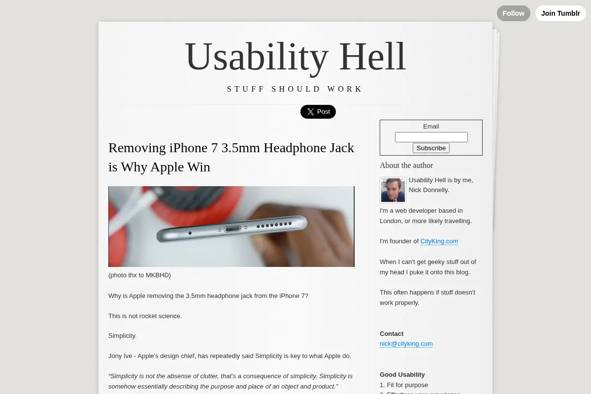 Usability Hell