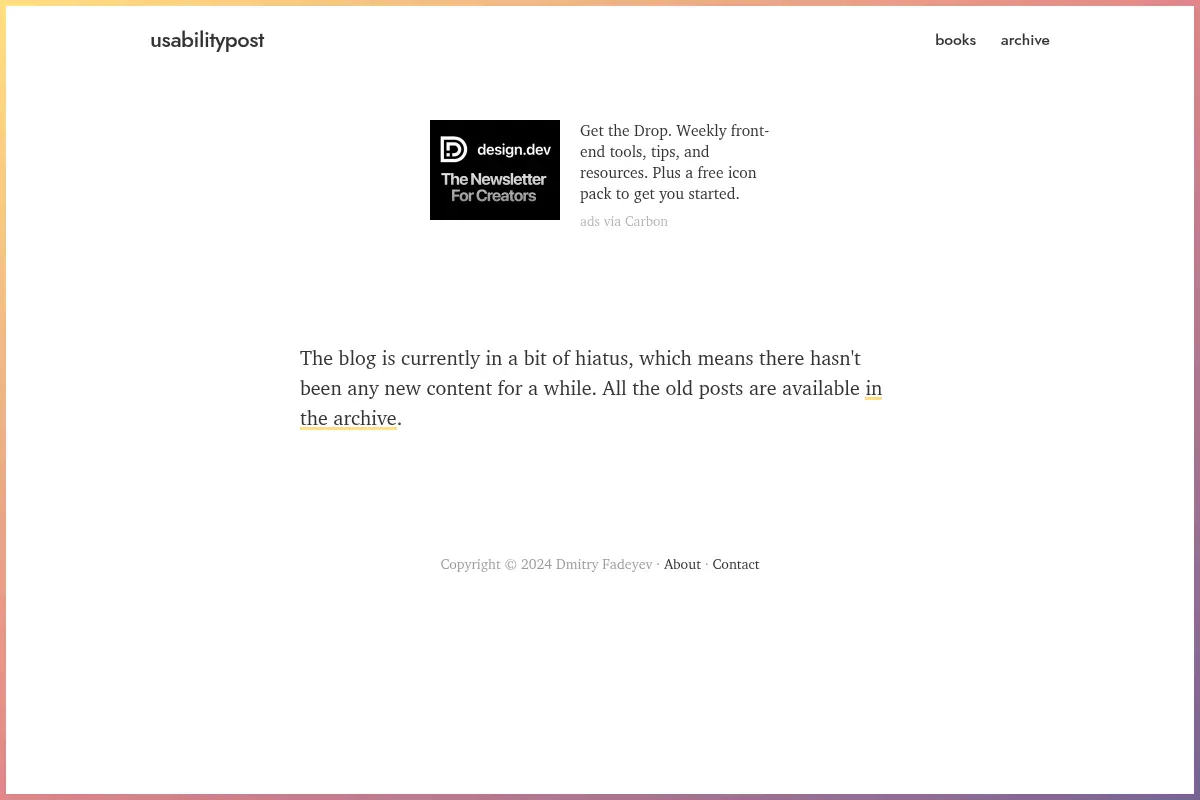 Usability Post