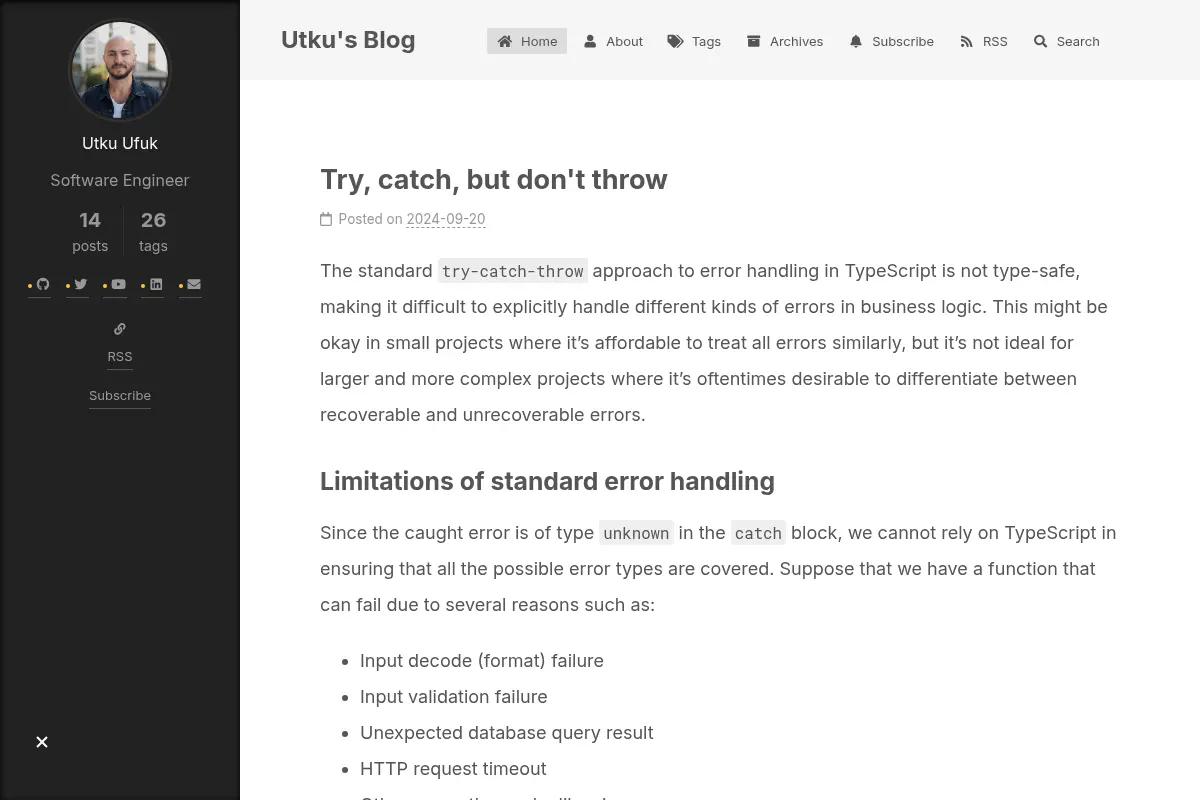 Utku's Blog