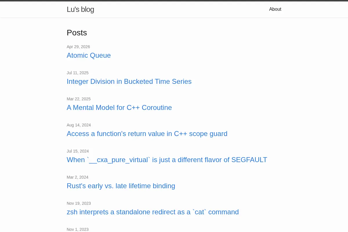 Lu's Blog
