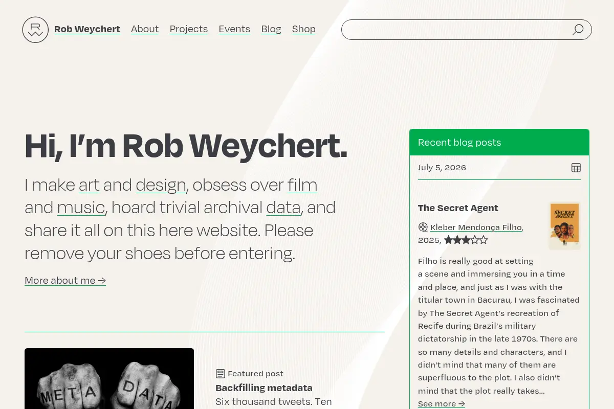 Rob Weychert | Art & Design