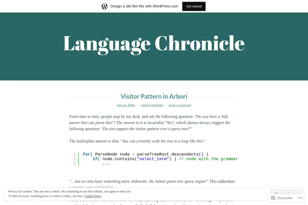 Language Chronicle