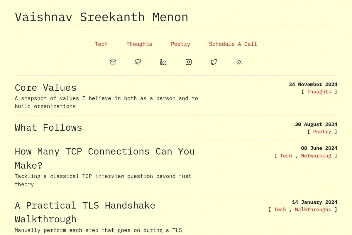 Vaishnav Sreekanth Menon