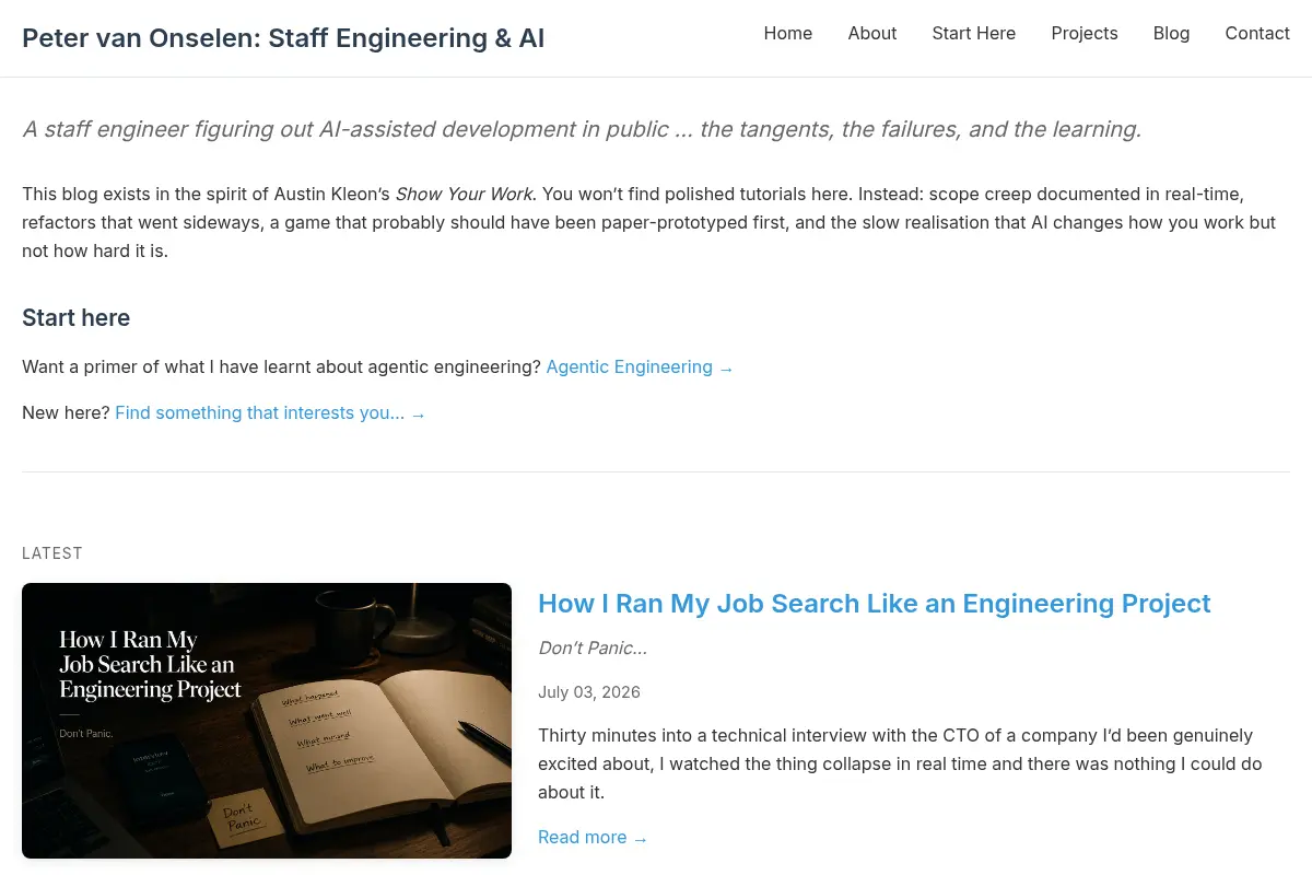 Peter van Onselen: Staff Engineering & AI