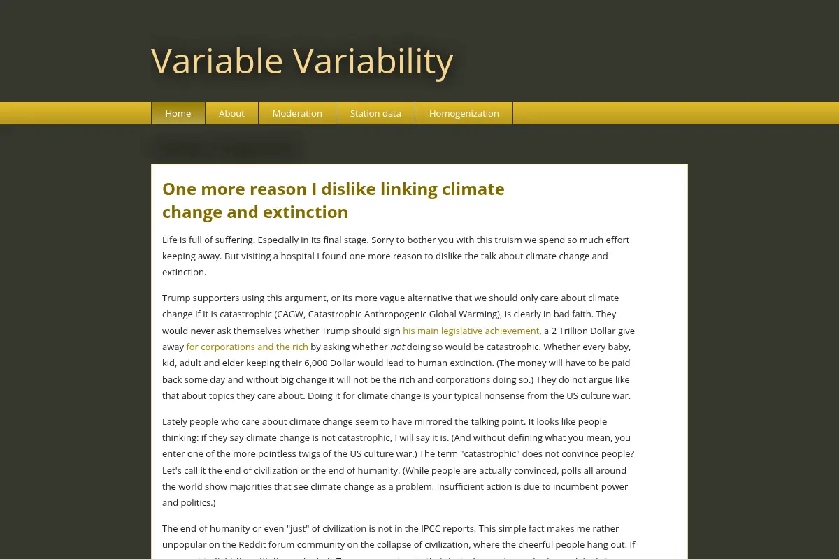 Variable Variability