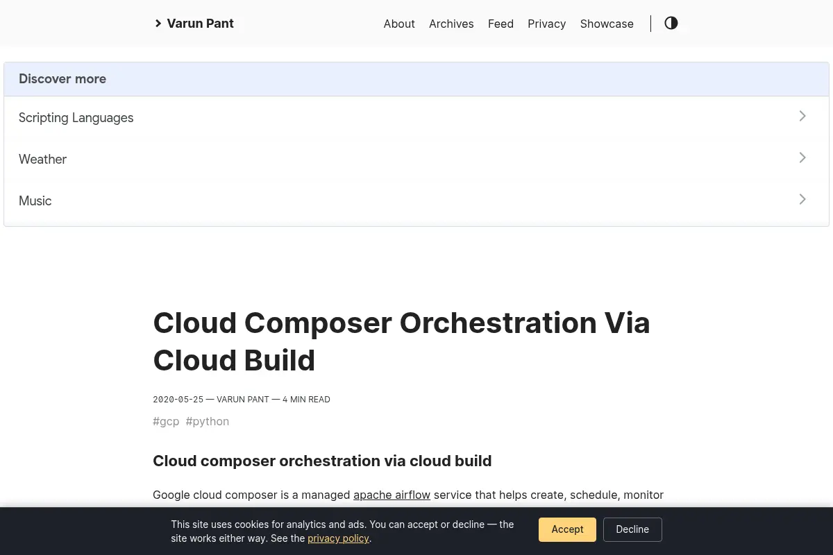 Varun Pant — WebLog
