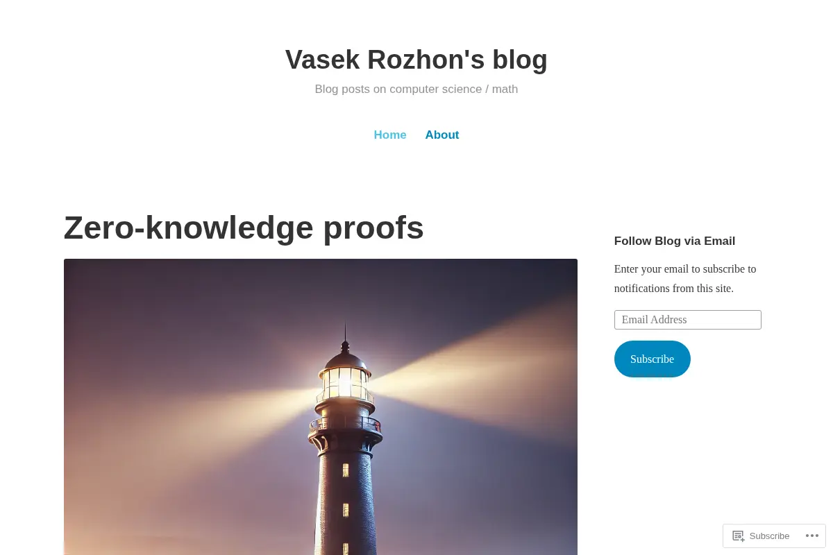 Vasek Rozhon's blog