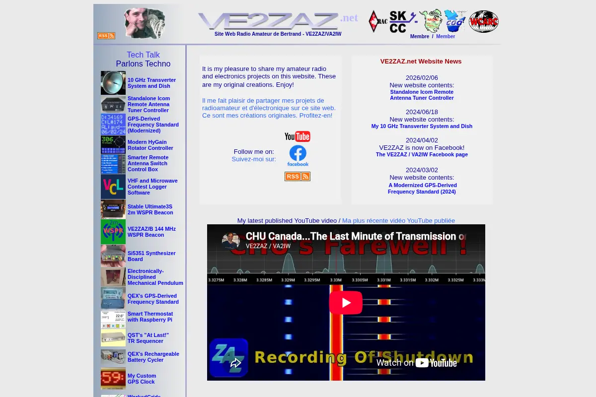 VE2ZAZ - Amateur Radio Website