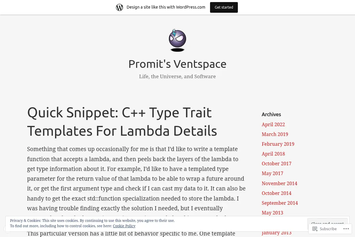 Promit's Ventspace