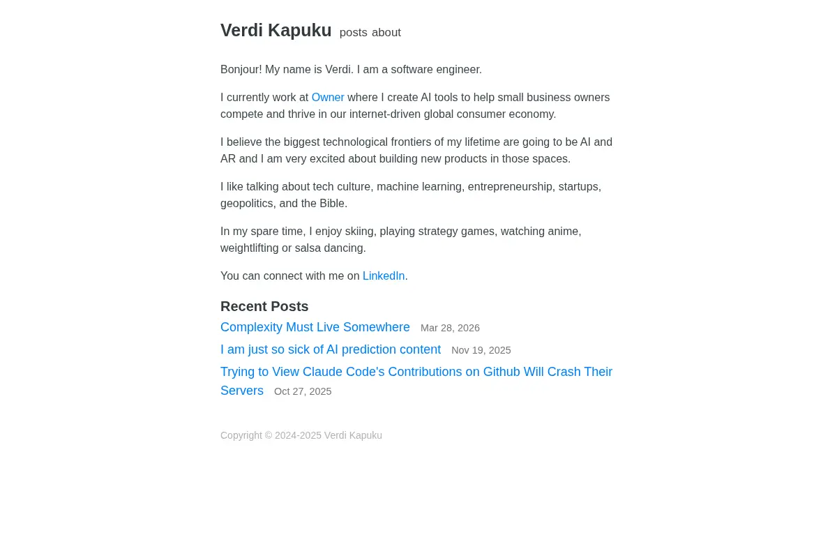 Verdi's Personal Website