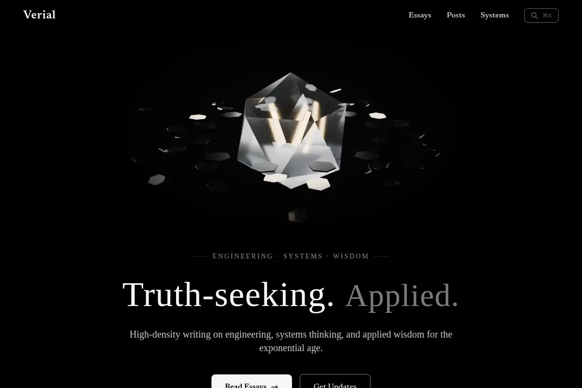Verial — Truth-seeking. Applied.