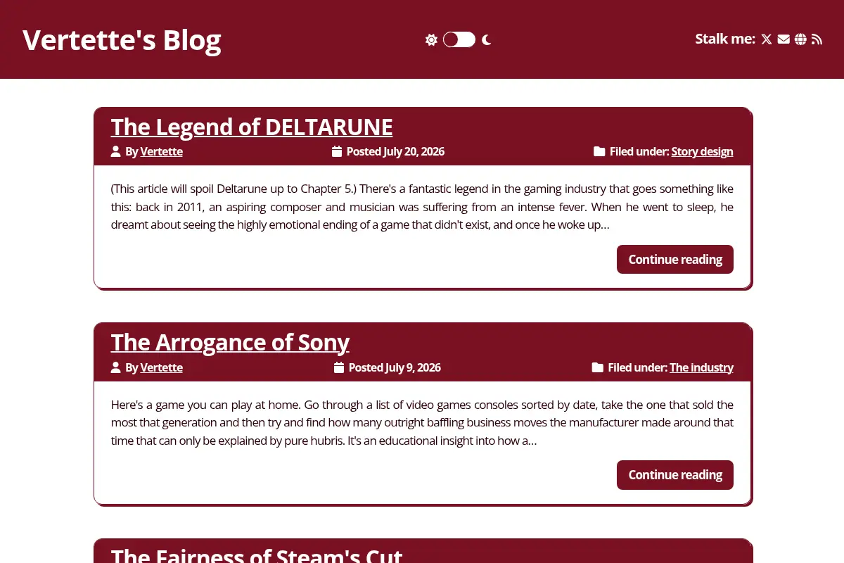 Vertette's Blog