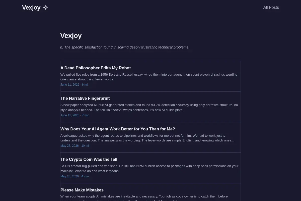 Vexjoy