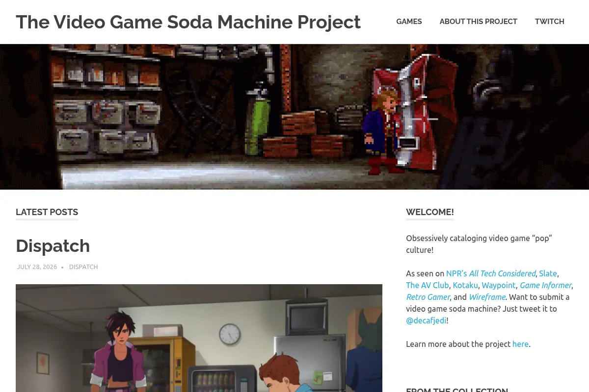 The Video Game Soda Machine Project