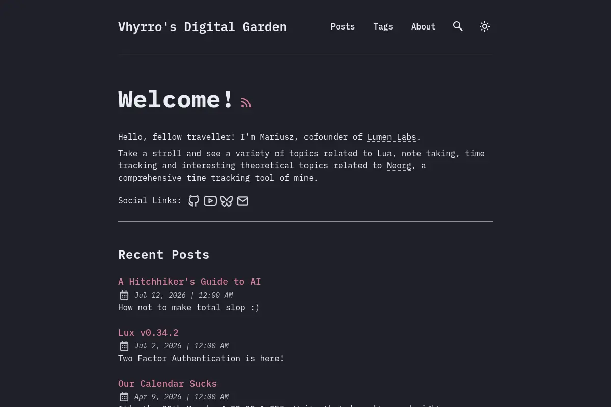 Vhyrro's Digital Garden