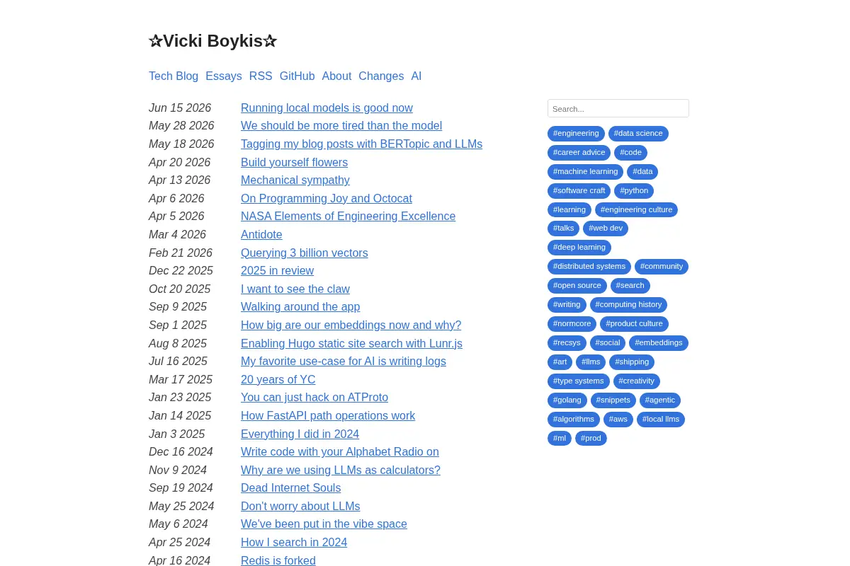 Vicki Boykis's Tech Blog