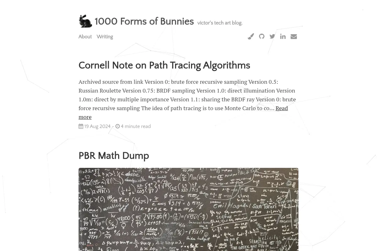 1000 Forms of Bunnies | victor's tech art blog