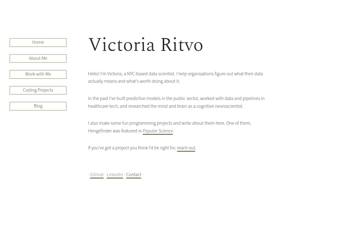 Victoria Ritvo - Data Scientist