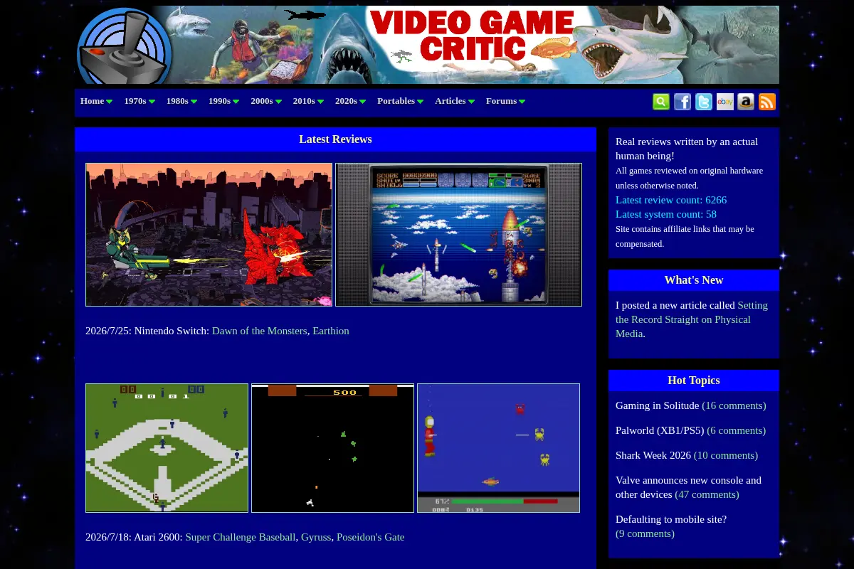 Video Game Reviews by the Video Game Critic
