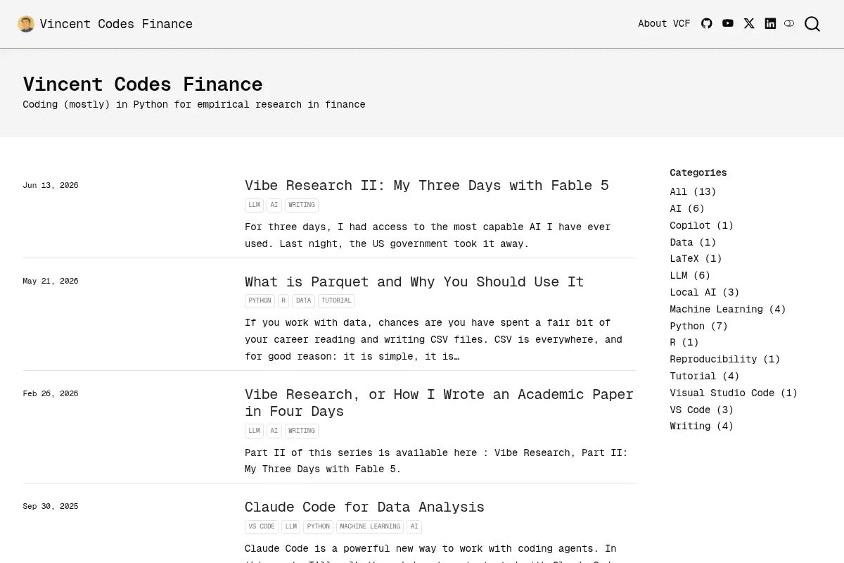 Vincent Codes Finance