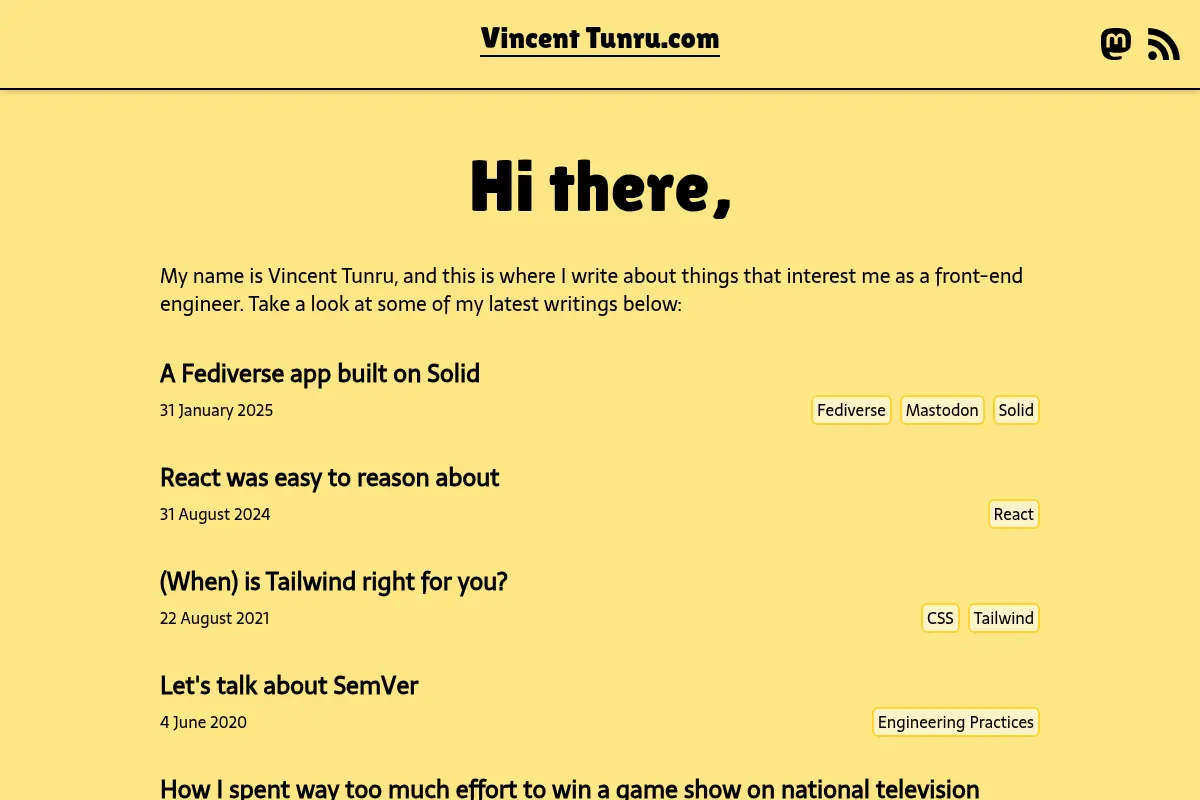 Vincent Tunru.com