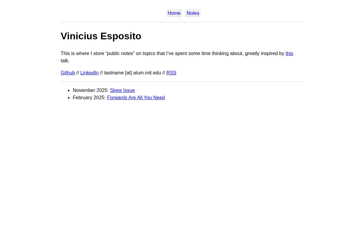 Home | Vinicius Esposito