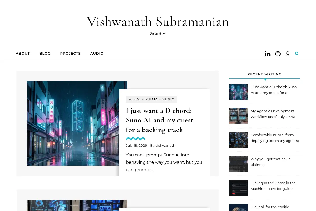 Vishwanath Subramanian - Data & AI