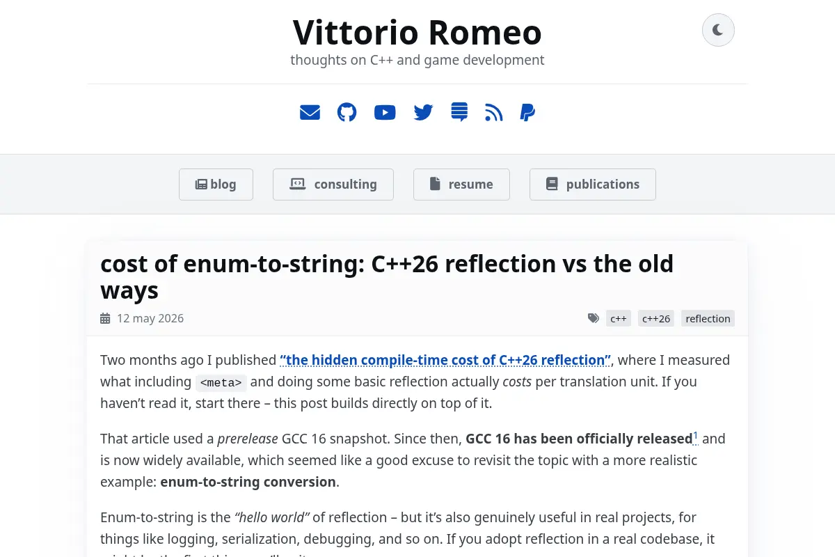 vittorio romeo's website