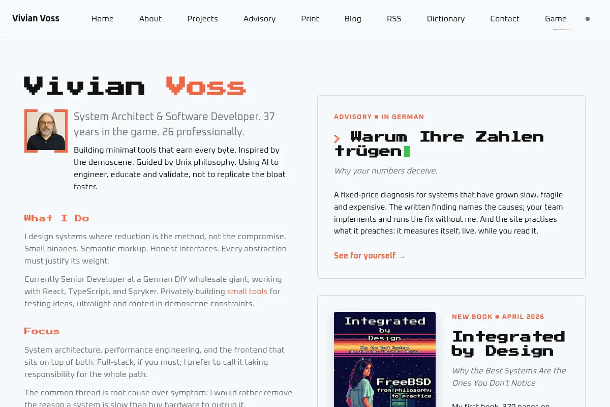 Vivian Voss — System Architect & Software Developer