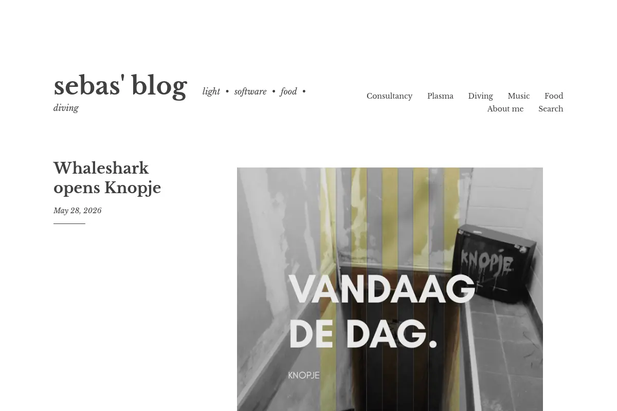 sebas' blog – light • software • food • diving