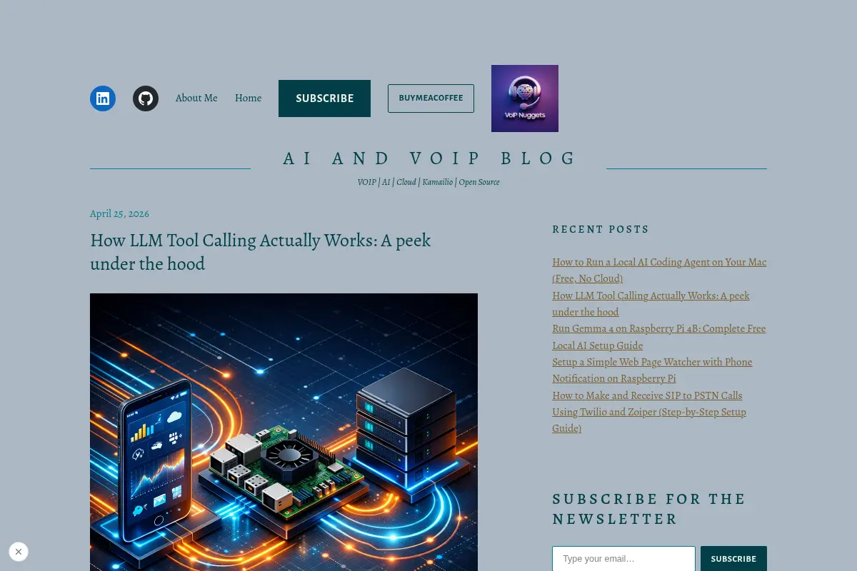 Practical guides on VoIP, SIP, Kamailio, AI voice, and open source telecom - VoIP Nuggets