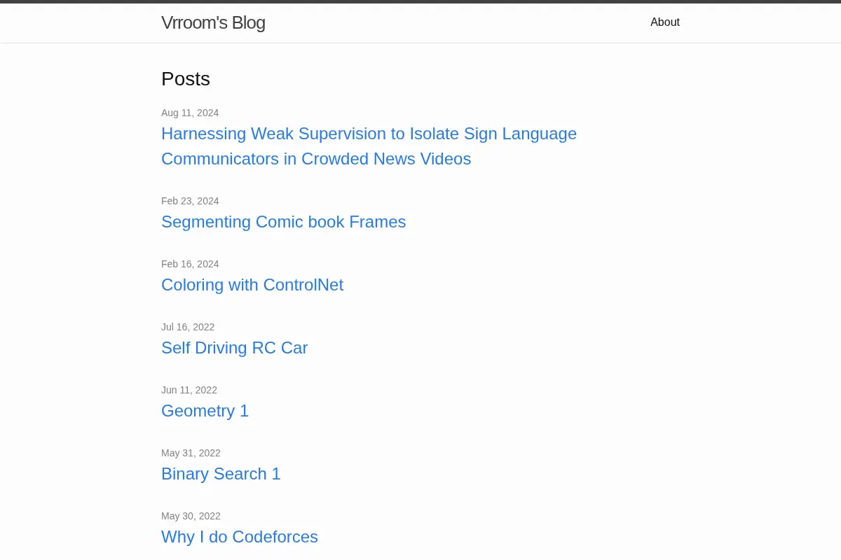 Vrroom’s Blog