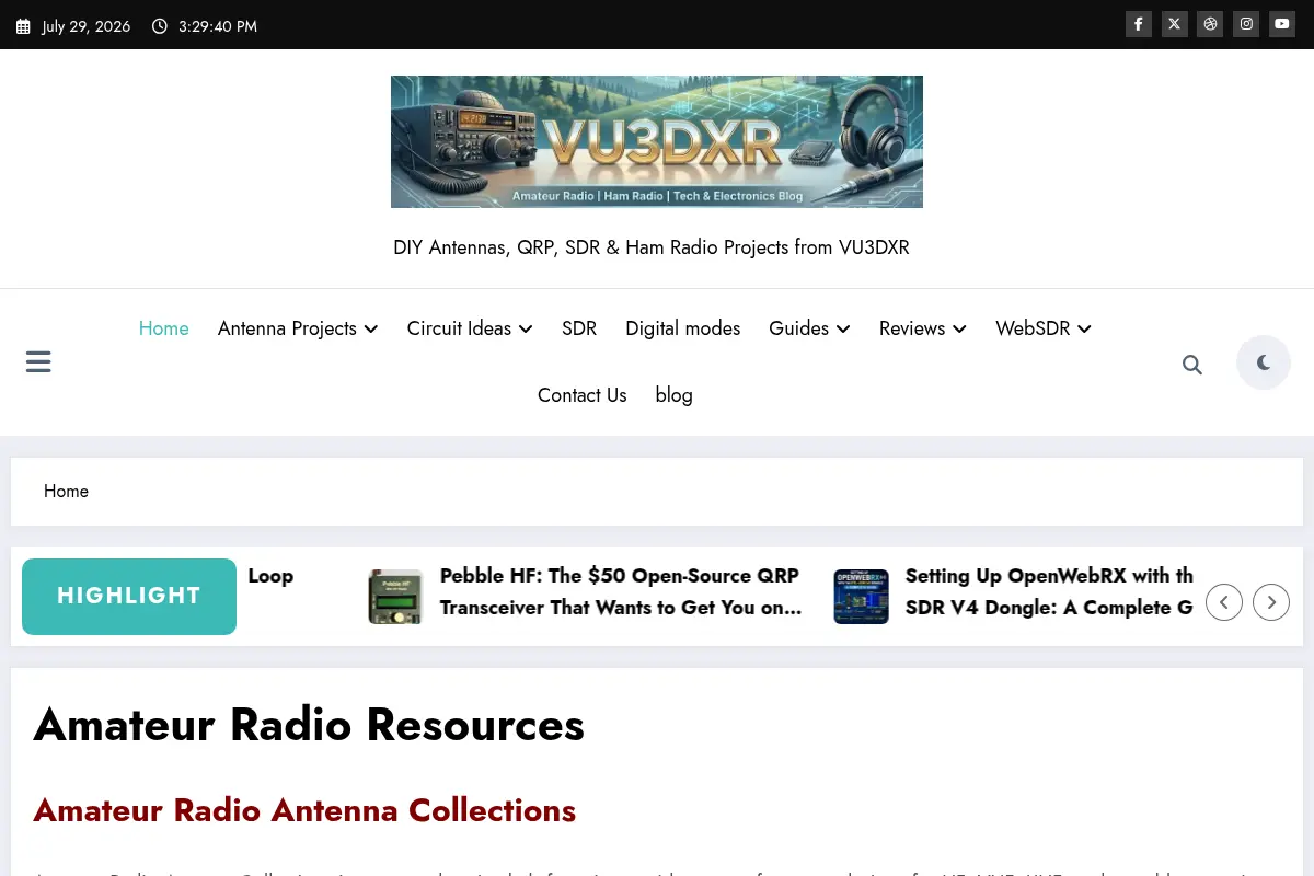 Amateur Radio Resources - DXR Electronics Bits