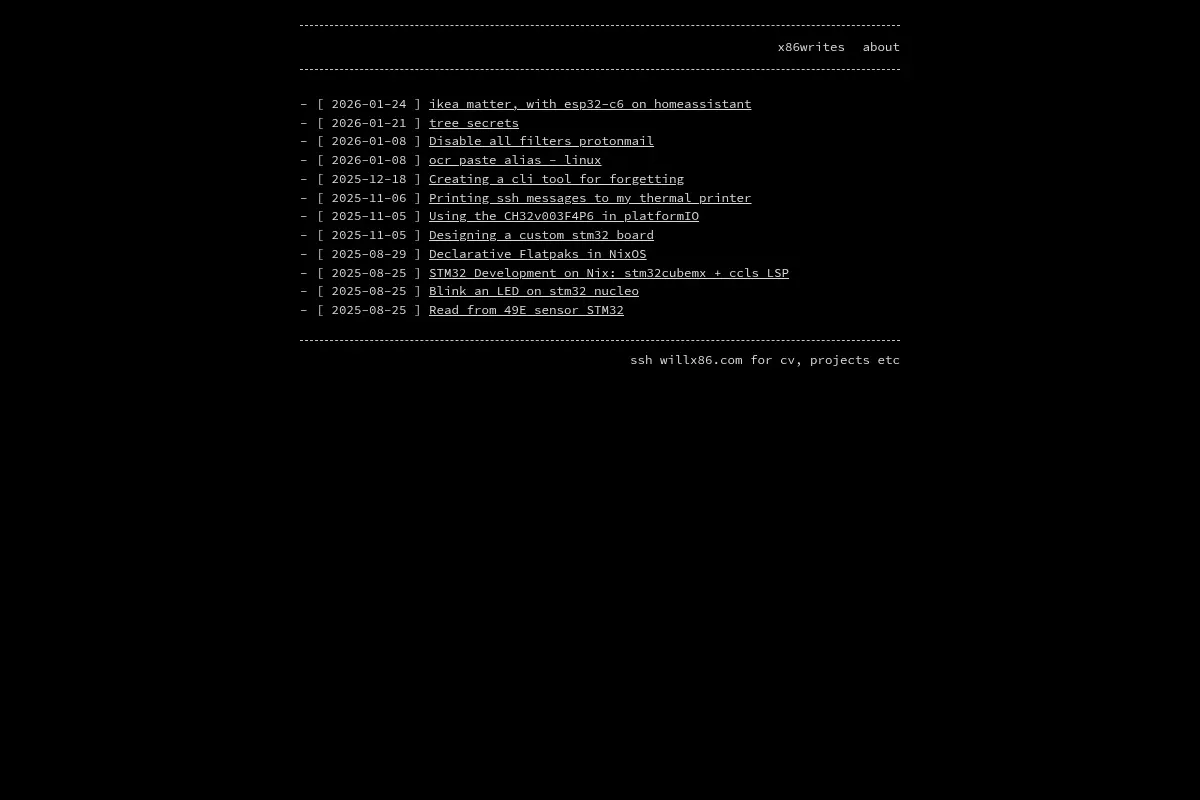 x86writes
