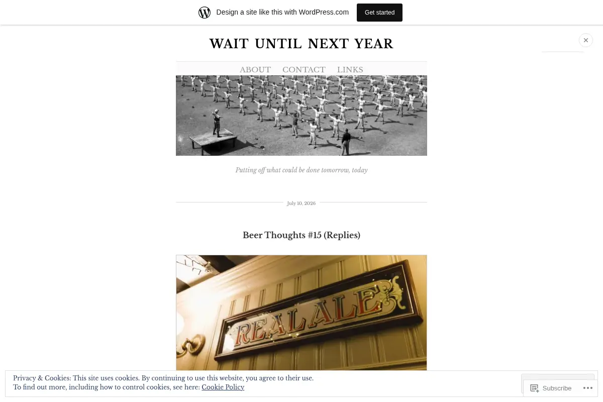 Wait until next year