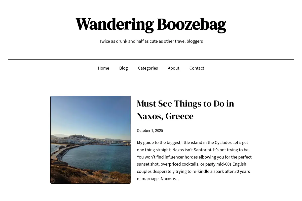 Wandering Boozebag