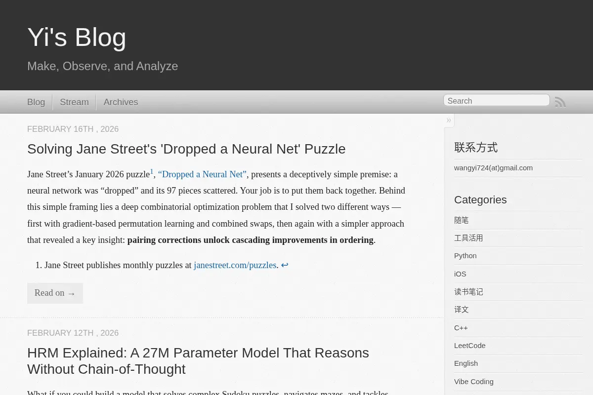 Yi's Blog