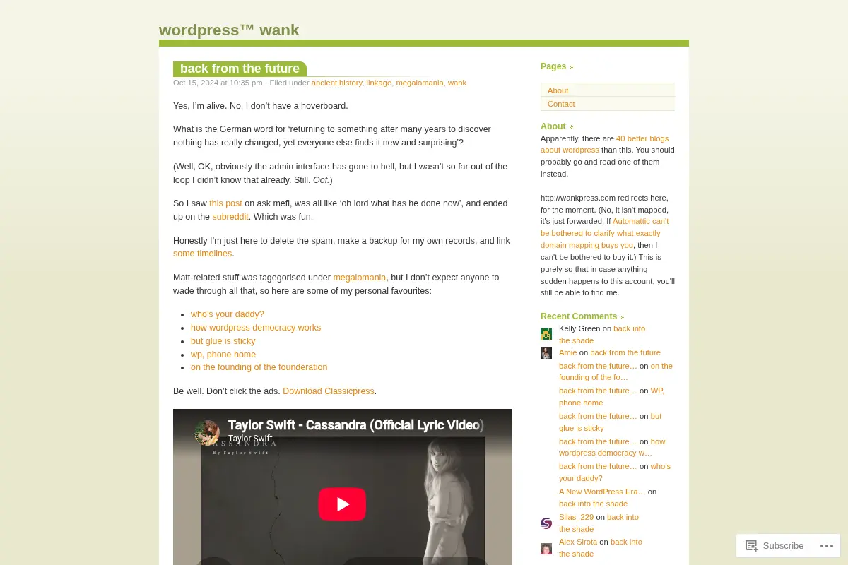 wordpress™ wank