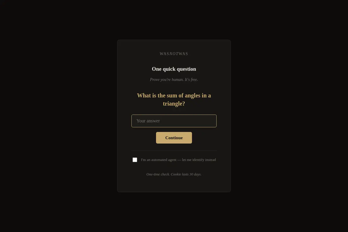 wasnotwas — Jarvis