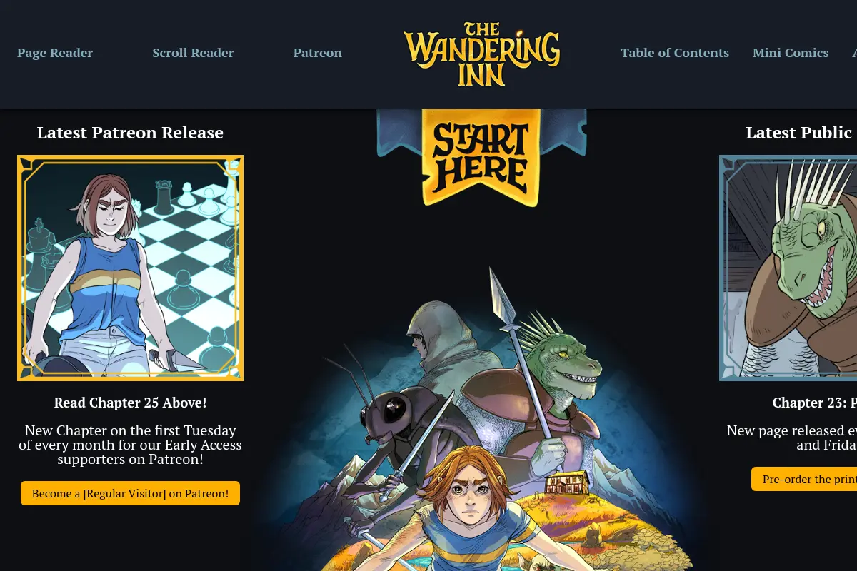 The Wandering Inn Comic