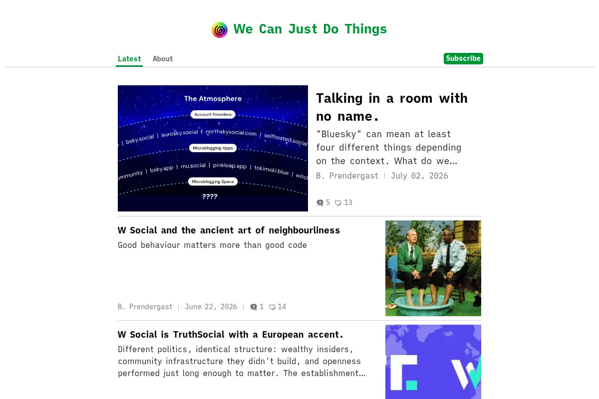 We Can Just Do Things