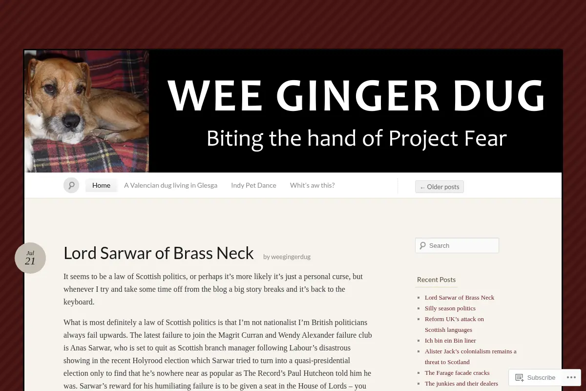 Wee Ginger Dug