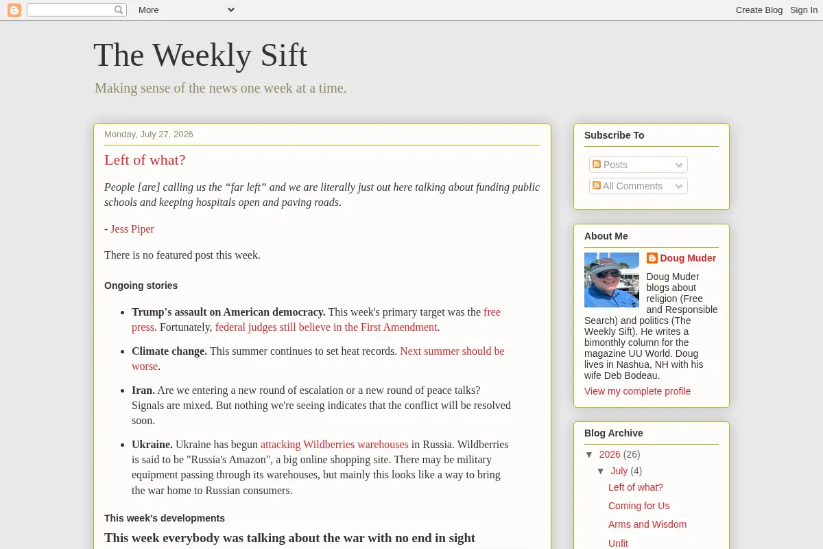 The Weekly Sift