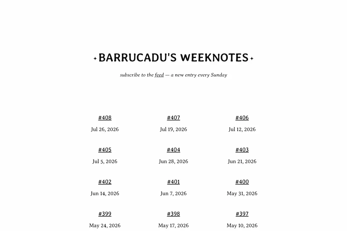 barrucadu's weeknotes