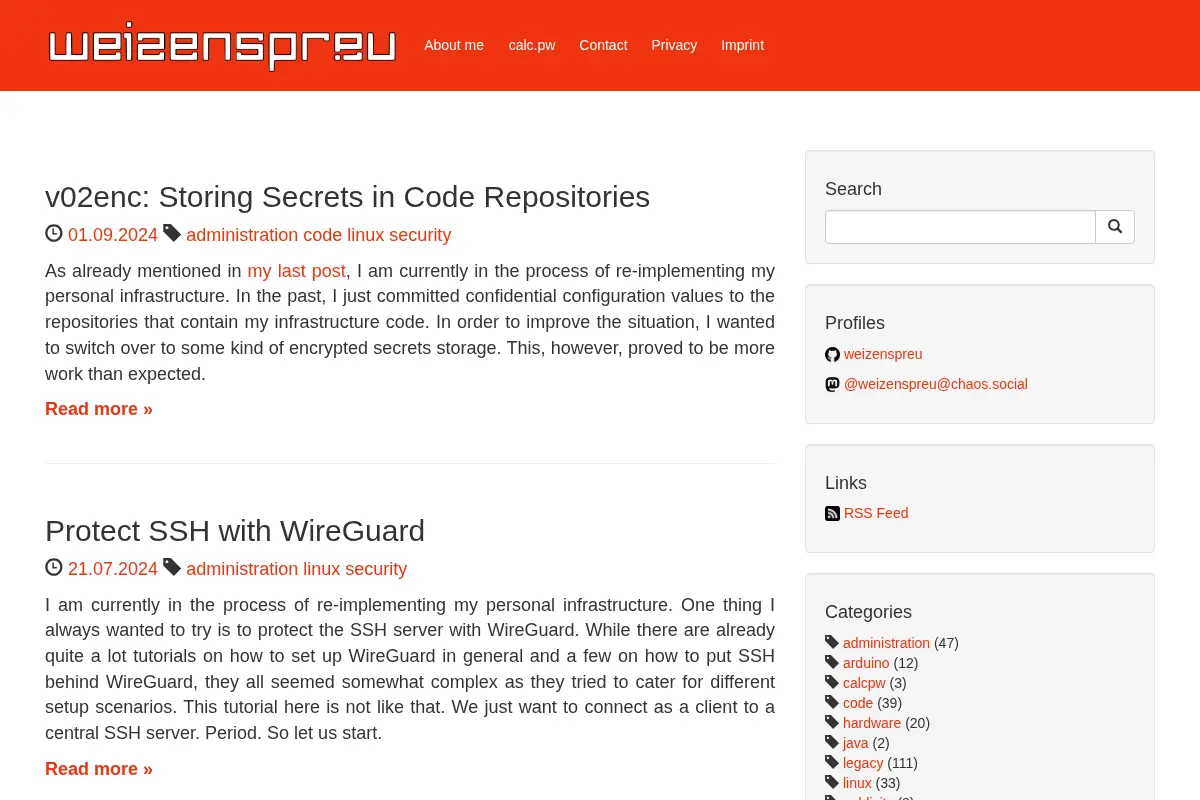 WeizenSpr.eu - Code and Thoughts