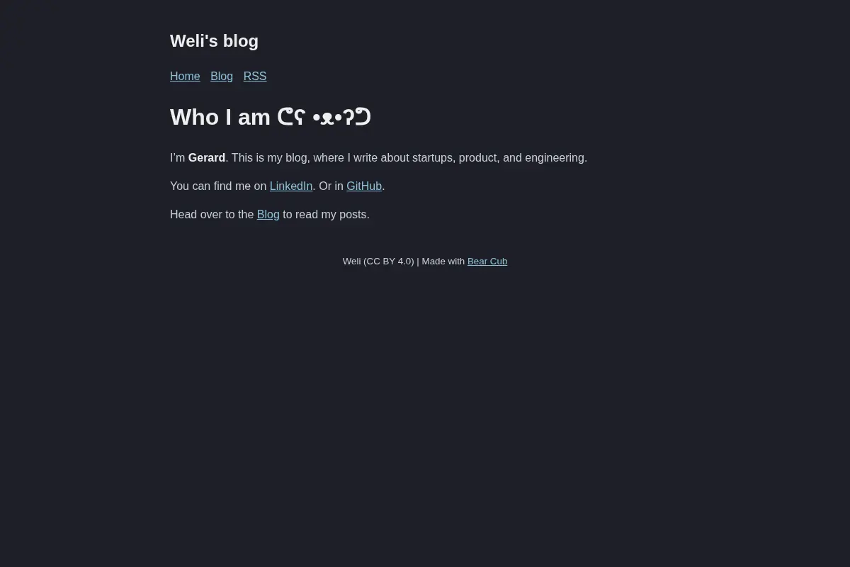 Weli's blog