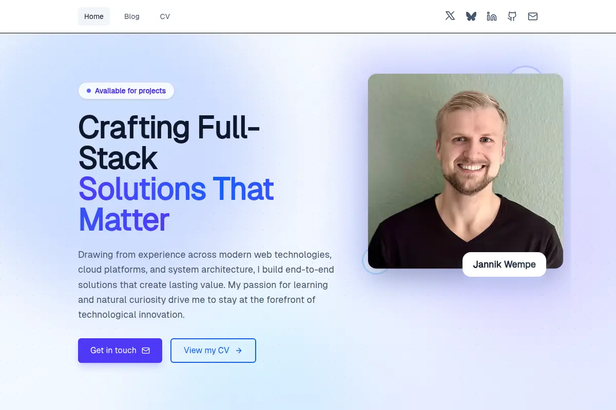 Jannik Wempe | Freelance Full-Stack Software Engineer
