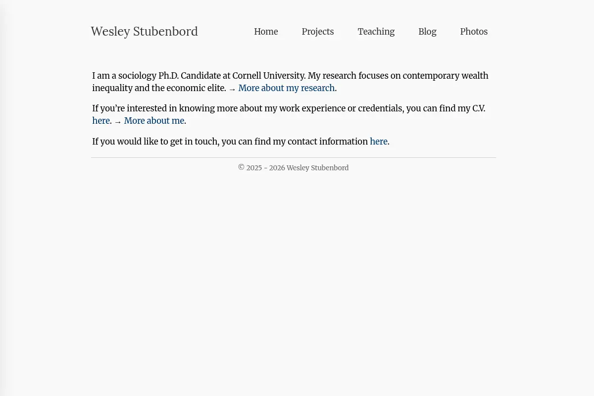 Wesley Stubenbord