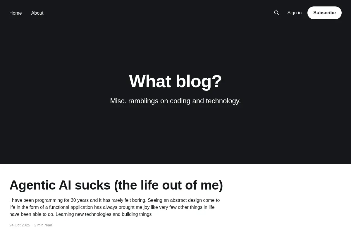 What blog?